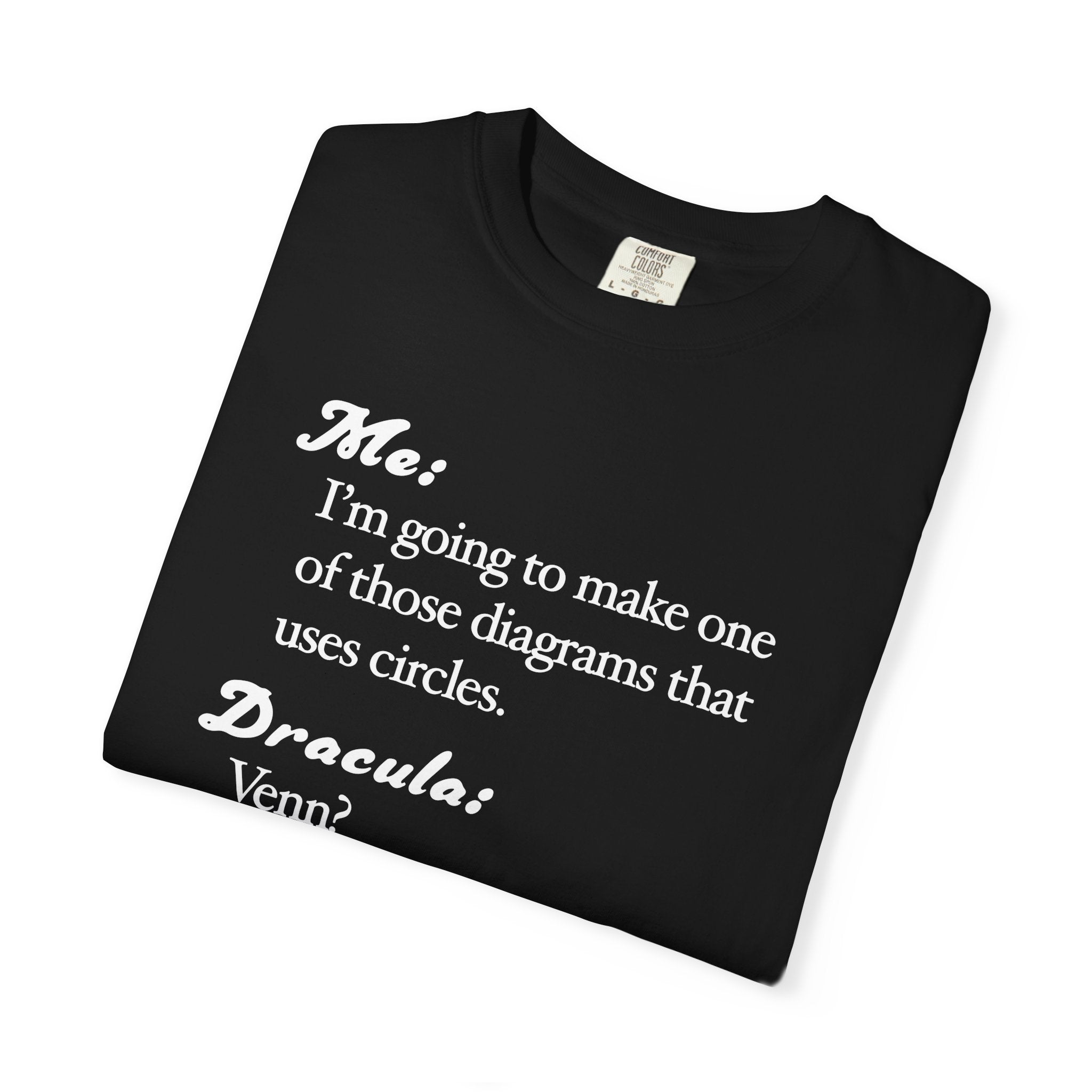 Funny Venn Diagram Dracula Shirt, Halloween Tee, Dad Joke Shirt - Unisex T-shirt, Halloween Shirt, Graphic Tee, Halloween Costume, Halloween