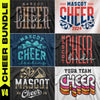 Cheer Bundle Team Templates V4 - SVG, PNG, DXF, EPS