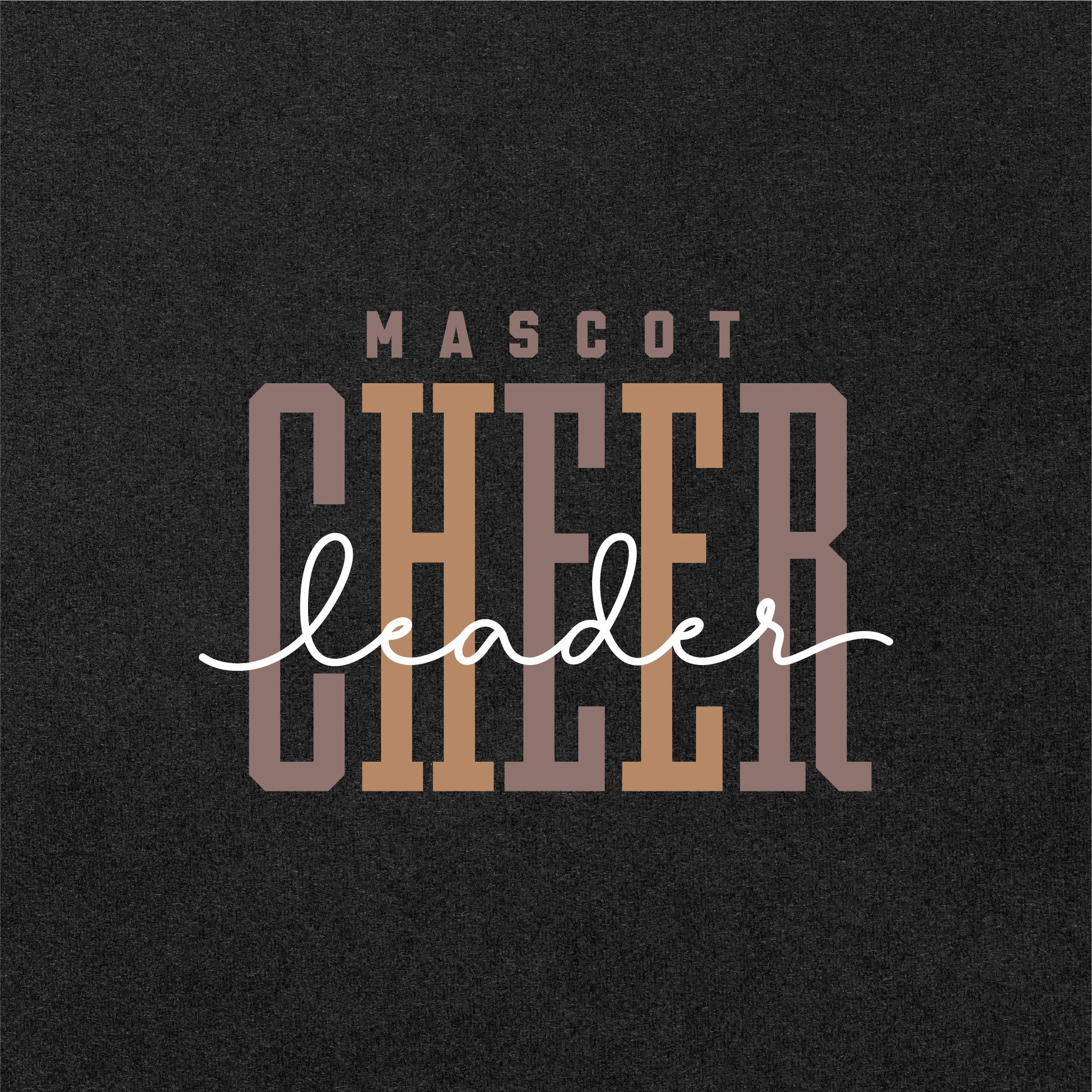 DIY Elegant Cheer SVG with personalized team name font on a dark background, ideal for shirts, banners, or signs to show team spirit.