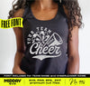 Cheer Team Template, Pom and Megaphone, Digital Download (SVG, PNG, DXF, EPS)