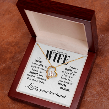Forever Love Necklace to Wife From Husband
