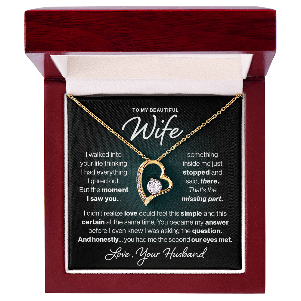 To My Wife, My Missing Part