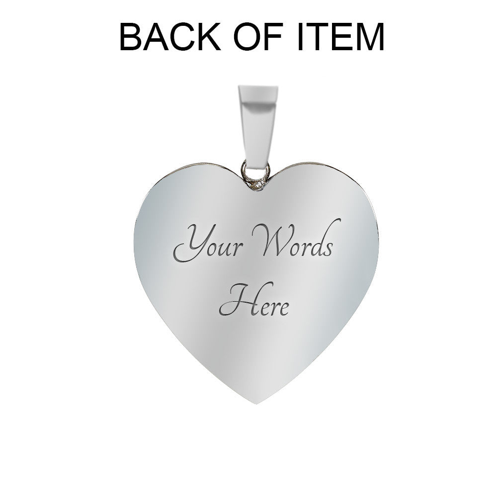 Personalized Cheerleader Heart Pendant Bangle
