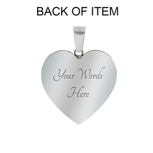 Personalized Cheerleader Heart Pendant Bangle