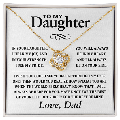 To My Daughter From Dad, How Special You Are, Pendant Necklace