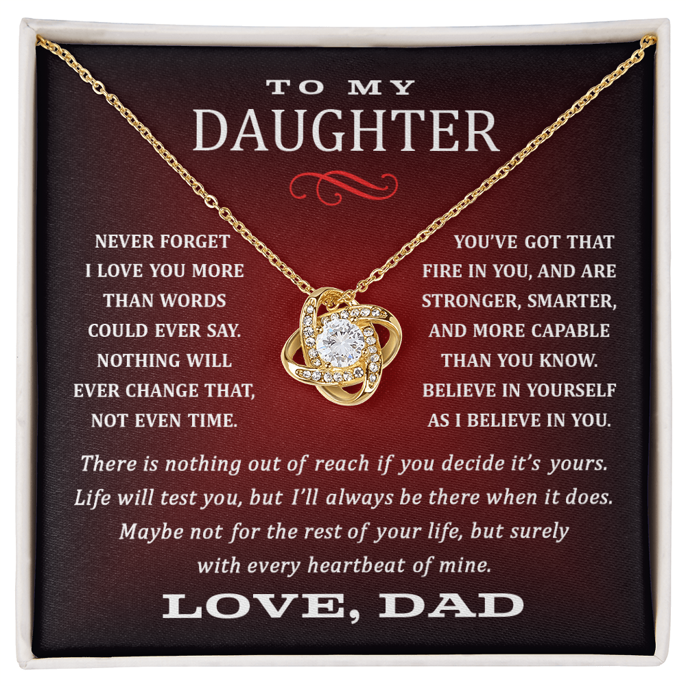 Dad to Daughter. Heartbeat.