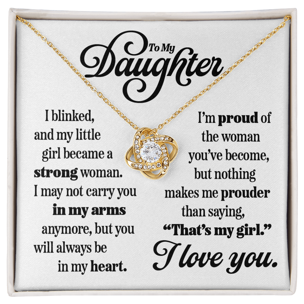 Love Knot Pendant for Daughter