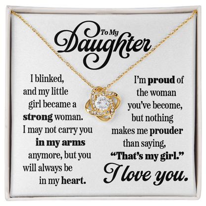 Love Knot Pendant for Daughter