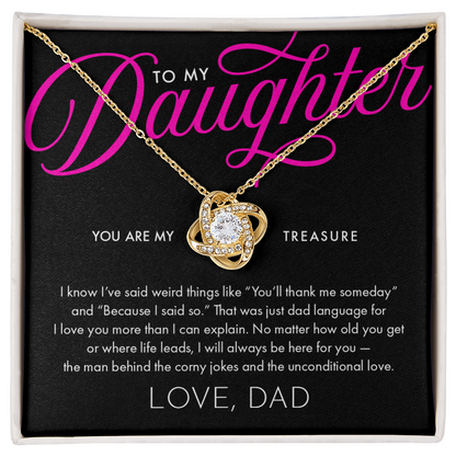 To My Daughter, Love Dad.