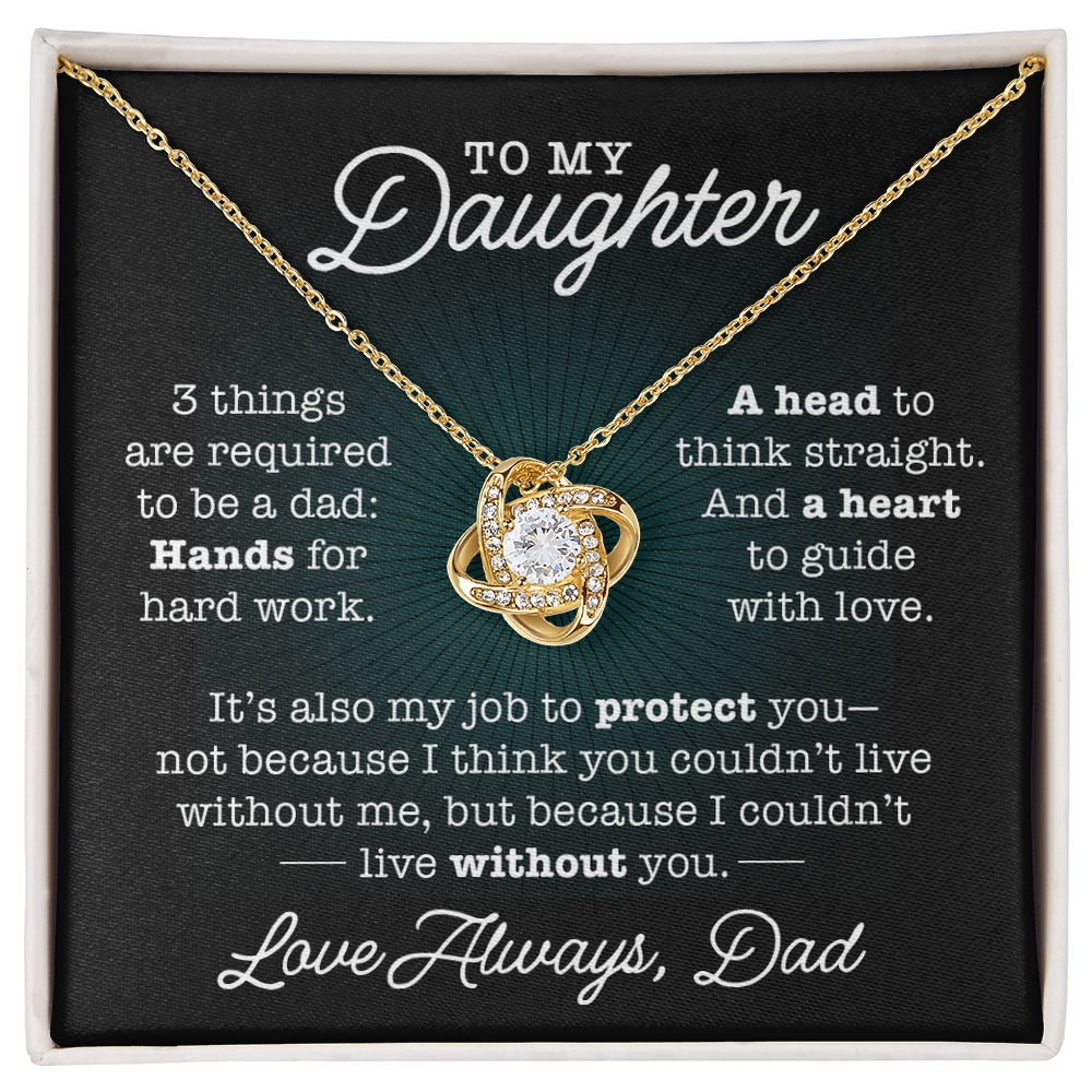 To My Daughter, Three Things