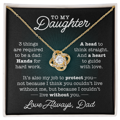 To My Daughter, Three Things