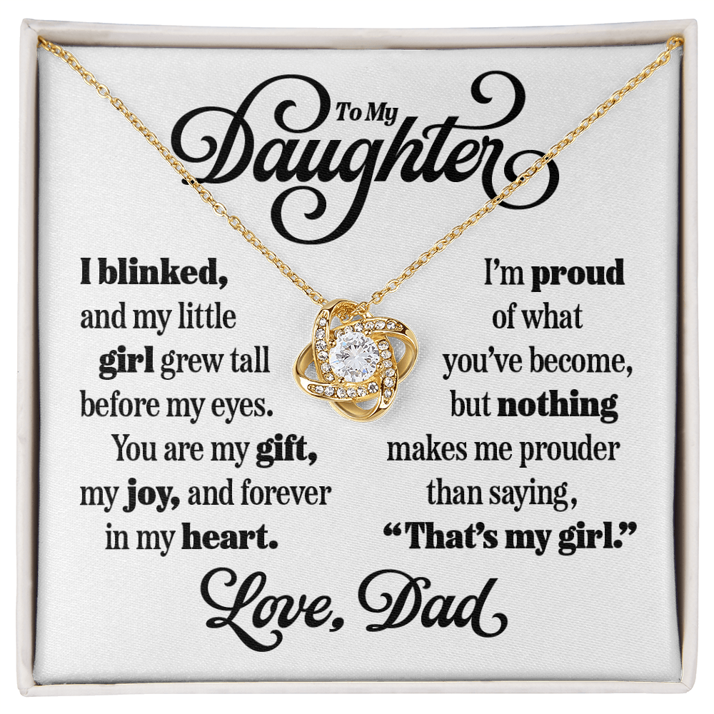 Halo Pendant Necklace for Daughter