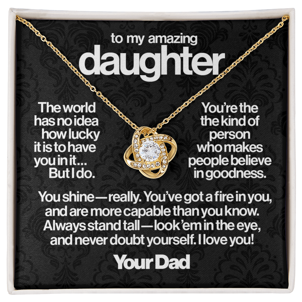 To My Daughter, Goodness.