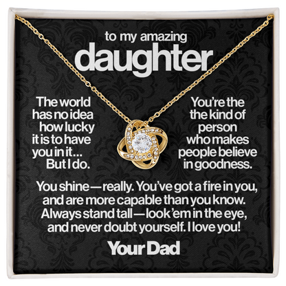 To My Daughter, Goodness.