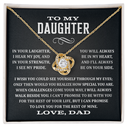 To My Daughter From Dad, How Special You Are, Pendant Necklace