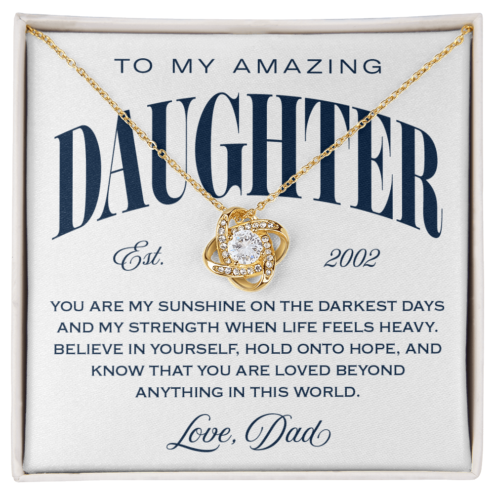 Halo Pendant Necklace, From Dad To Daughter, You Are My Sunshine
