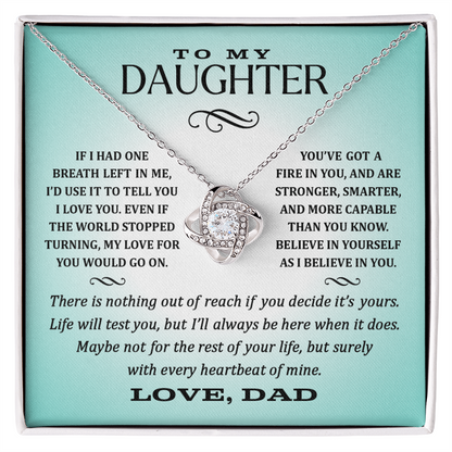 Dad to Daughter, Heartbeat.