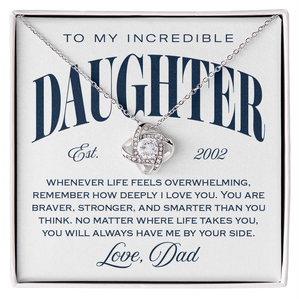 Halo Pendant, From Dad To Daughter, Always Be By Your Side