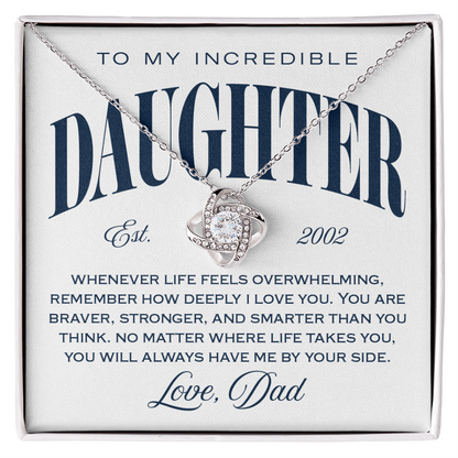 Halo Pendant, From Dad To Daughter, Always Be By Your Side