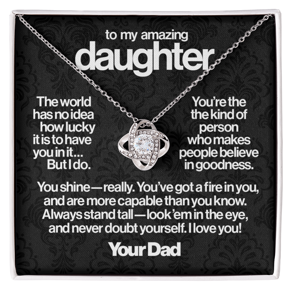 To My Daughter, Goodness.