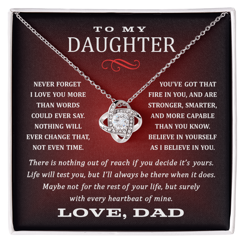 Dad to Daughter. Heartbeat.