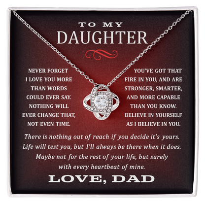 Dad to Daughter. Heartbeat.