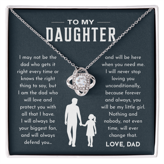 Dad to Daughter, Necklace, My Little Girl