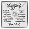 Halo Pendant Necklace for Daughter