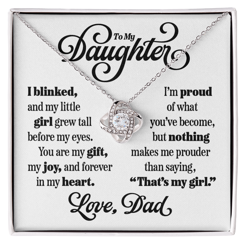 Halo Pendant Necklace for Daughter