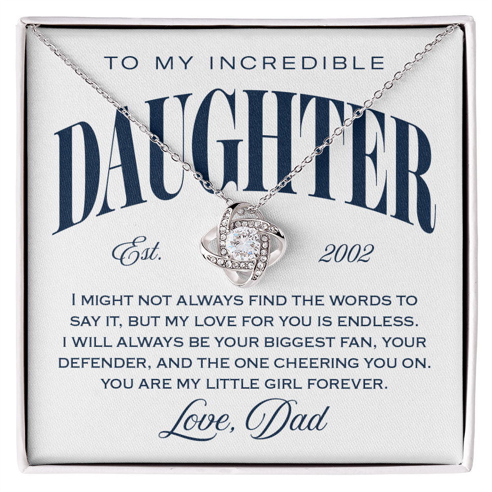 Halo Pendant, From Dad To Daughter, Little Girl Forever