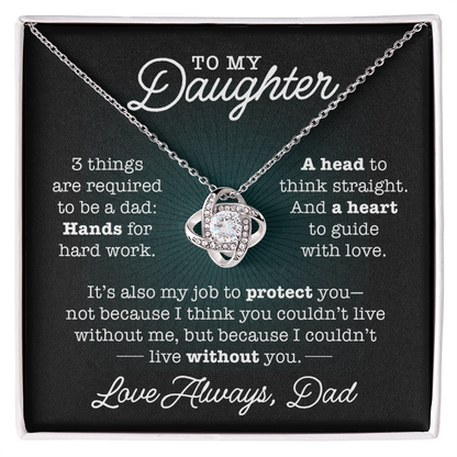 To My Daughter, Three Things