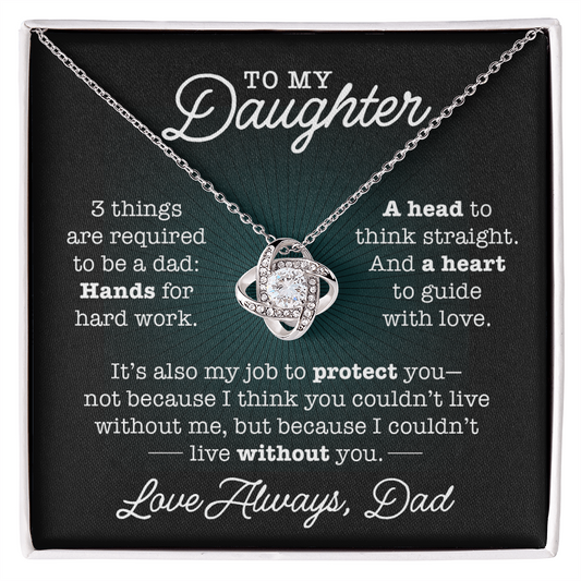To My Daughter, Three Things