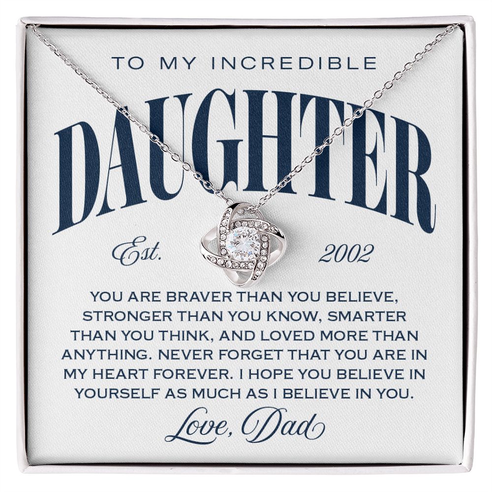 Halo Pendant Necklace, From Dad to Daughter, Loved More Than Anything