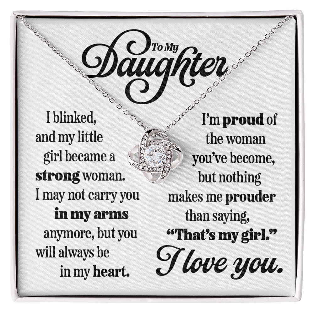 Love Knot Pendant for Daughter