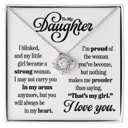 Love Knot Pendant for Daughter