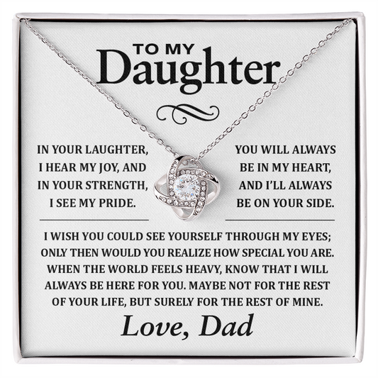 To My Daughter From Dad, How Special You Are, Pendant Necklace
