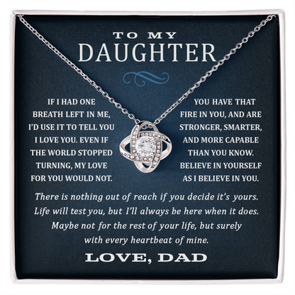 Dad to Daughter, Heartbeat.