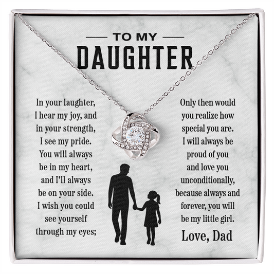 To My Daughter, Always In My Heart, Pendant Necklace