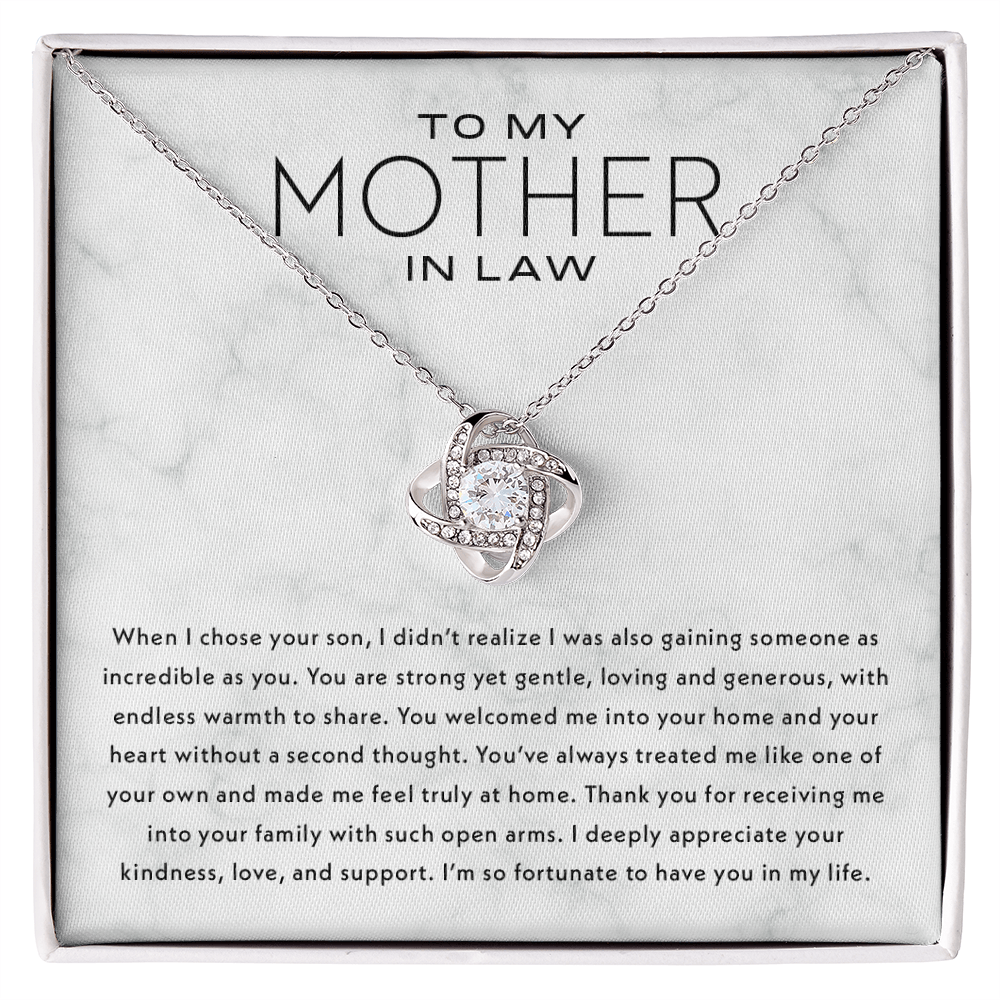 Mother In Law Gift - Love Knot Necklace