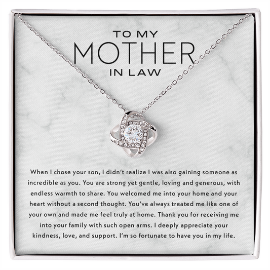 Mother In Law Gift - Love Knot Necklace