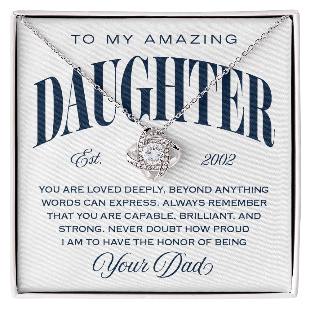Halo Pendant Necklace, From Dad To Daughter, The Honor of Being Your Dad