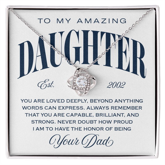 Halo Pendant Necklace, From Dad To Daughter, The Honor of Being Your Dad