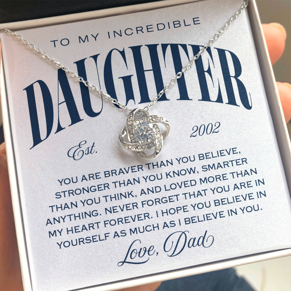 Halo Pendant Necklace, From Dad to Daughter, Loved More Than Anything
