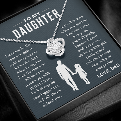 Dad to Daughter, Necklace, My Little Girl