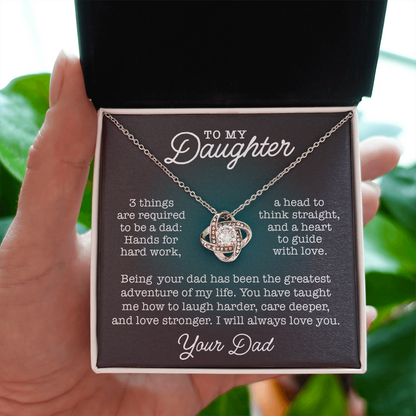 To My Daughter, Three Things.