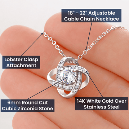 Mother In Law Gift - Love Knot Necklace