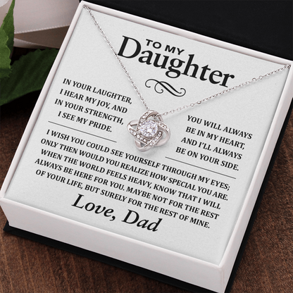 To My Daughter From Dad, How Special You Are, Pendant Necklace