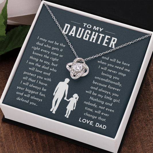 Dad to Daughter, Necklace, My Little Girl