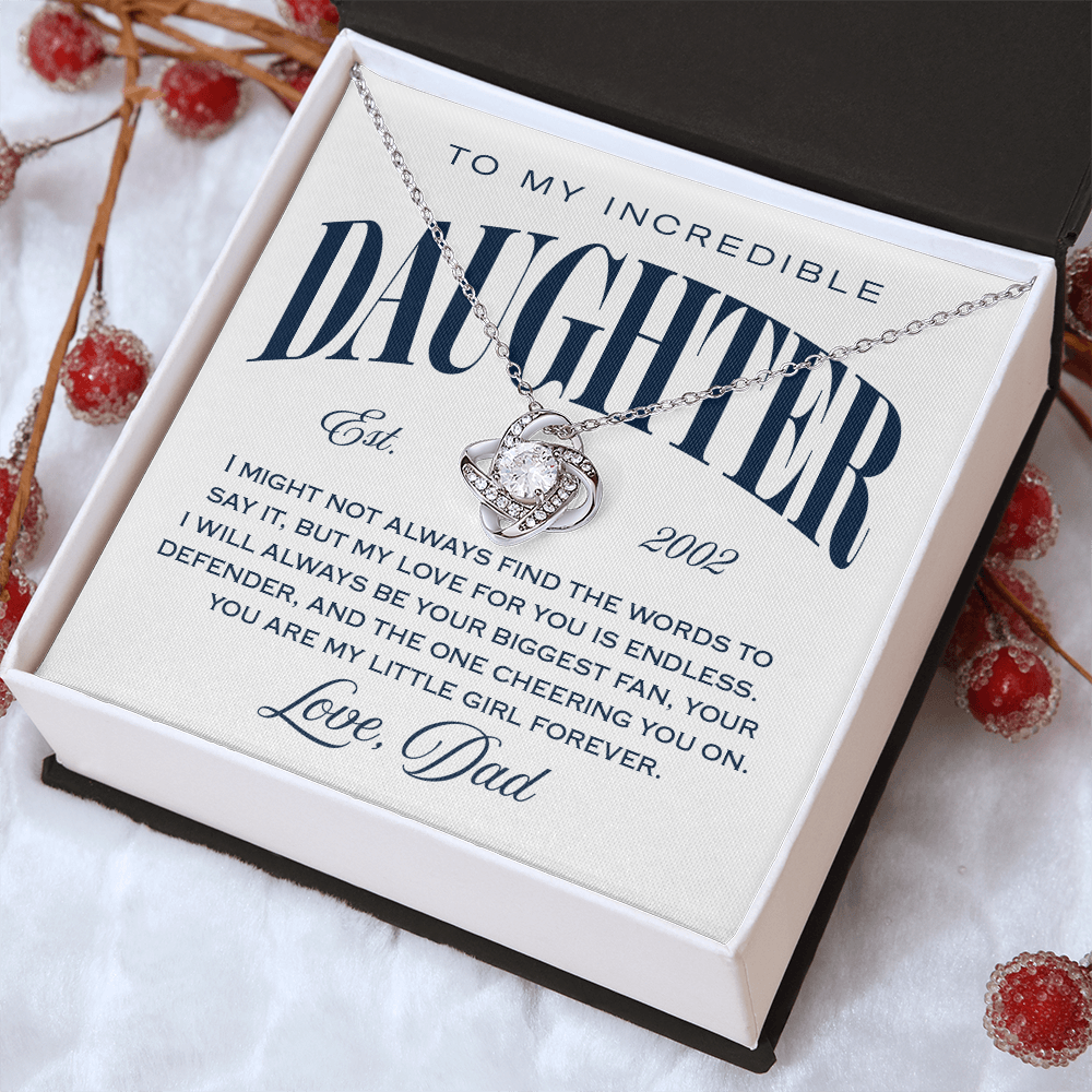 Halo Pendant, From Dad To Daughter, Little Girl Forever