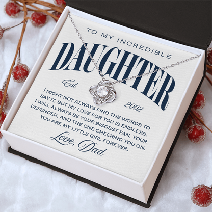 Halo Pendant, From Dad To Daughter, Little Girl Forever